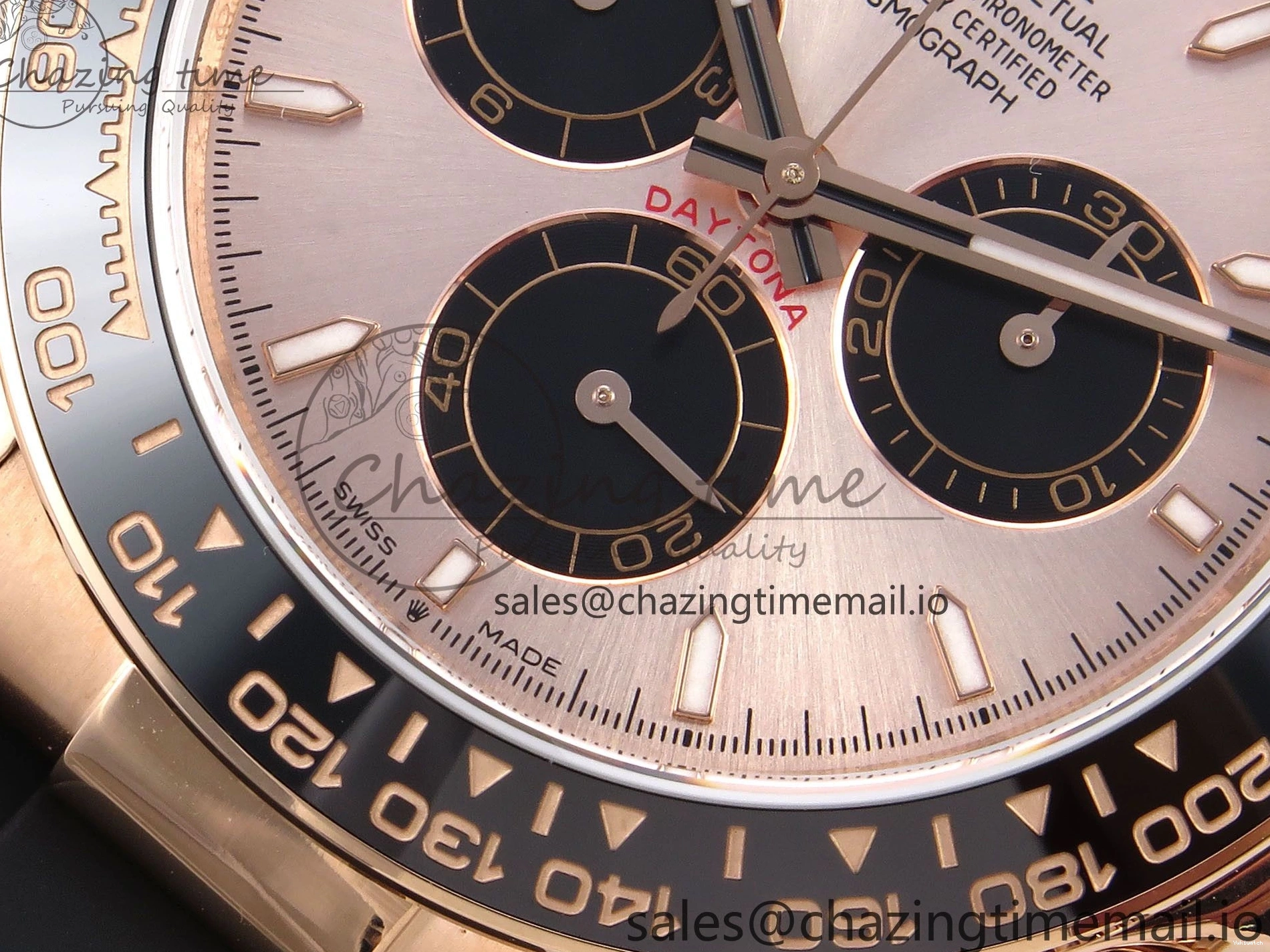 1:1 V6（Gain Dial SH4131 on Oysterflex Daytona RG 126515 Best Strap Weight） Black QF Edition 0524